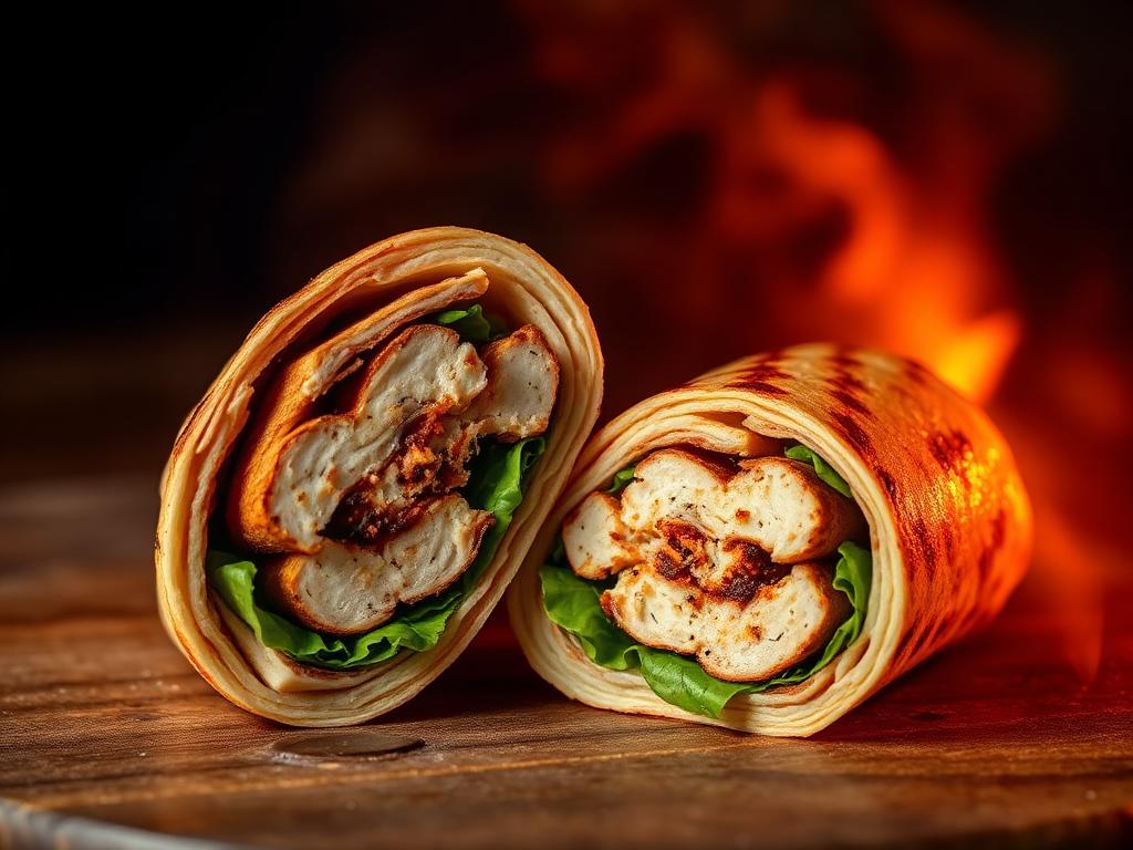 Charred Chicken Wrap